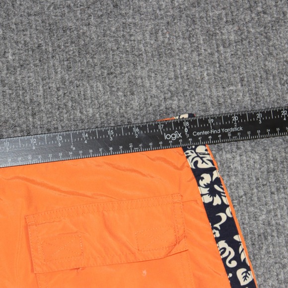 Polo Sport‎ Ralph Lauren Board Shorts Mens M Orange Floral Rare Mesh Lined Rare - Picture 6 of 8